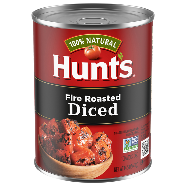 Hunt's 100% Natural Fire Roasted Diced Tomatoes