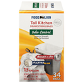 Food Lion Odor Control Tall Kitchen Drawstring Trash Bags 13 Gallon