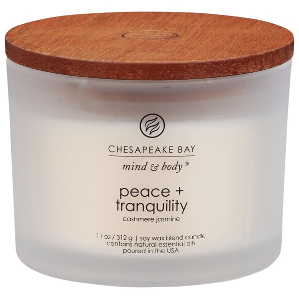 Chesapeake Bay Mind & Body Peace + Tranquility Cashmere Jasmine Candle