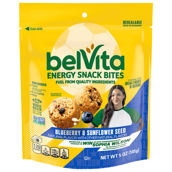 BelVita belVita Blueberry & Sunflower Seed Energy Snack Bites