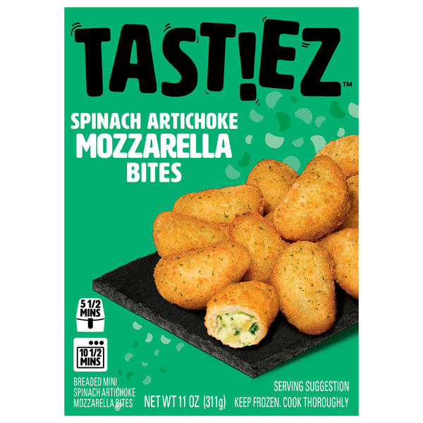 TASTIEZ Spinach Artichoke Mozzarella Bites Frozen