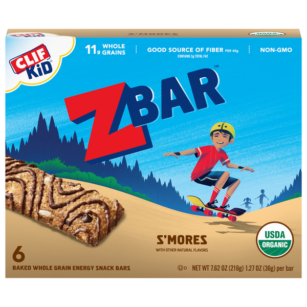 Save on Clif Kid Zbar Energy Snack Bars S'mores Organic 6 ct Order Online Delivery Giant