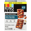 KIND Zero Added Sugar Dark Chocolate Nuts & Sea Salt Bars - 10 ct