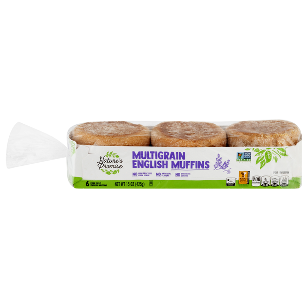 Nature's Promise Multigrain English Muffins - 6 ct