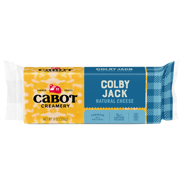 Cabot Creamery Colby Jack Cheese Block