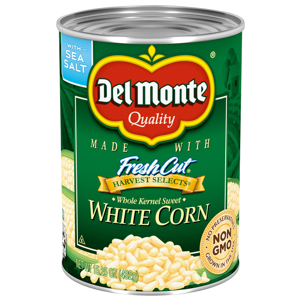 Del Monte Harvest Selects Whole Kernel Sweet White Corn with Sea Salt