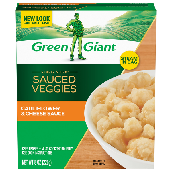 Green Giant Simply Steam Sauced Cauliflower & Cheese Frozen