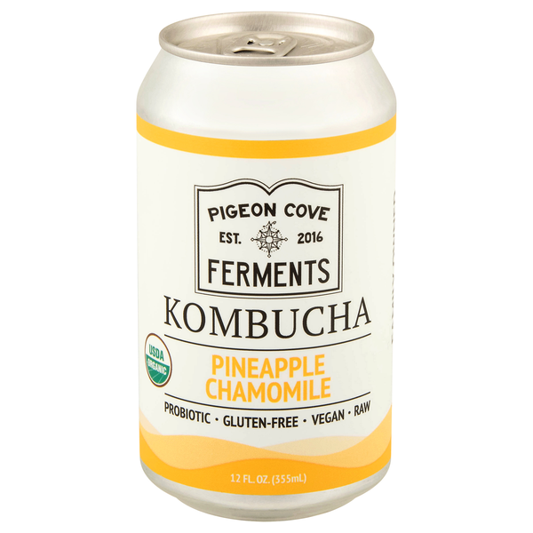 Pigeon Cove Ferments Organic Pineapple Chamomile Kombucha
