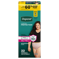 Depend Women's Fresh Protection Incontinence Underwear Maximum Blush XXL