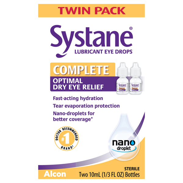 Systane Lubricant Eye Drops Complete Optimal Dry Eye Relief