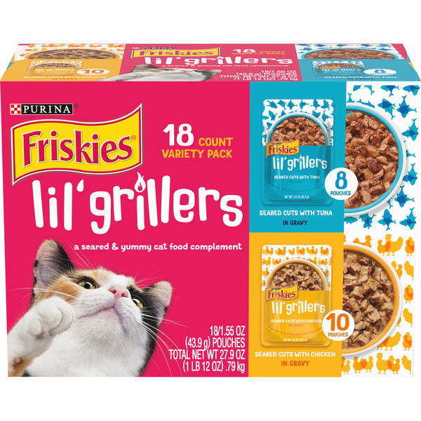 Save on Friskies Lil Grillers Wet Cat Food Variety Pack 18 ct Order
