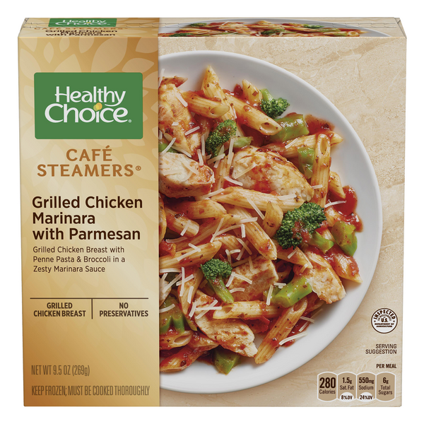 Save on Healthy Choice Cafe Steamers Grilled Chicken Marinara with