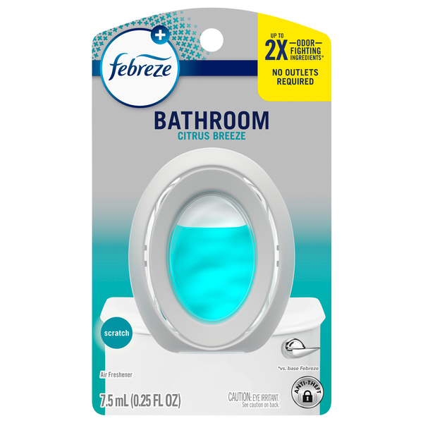 Febreze Small Spaces Citrus Breeze Bathroom Odor Fighter Air Freshener