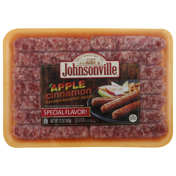 Johnsonville Apple Cinnamon Pork Breakfast Sausage Links - 14 ct