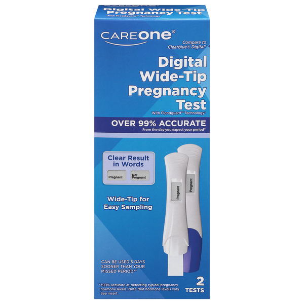CareOne Wide-Tip Digital Pregnancy Test