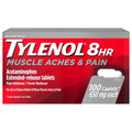 Tylenol 8 HR Muscle Aches & Pain Relief Acetaminophen 650 mg Caplets