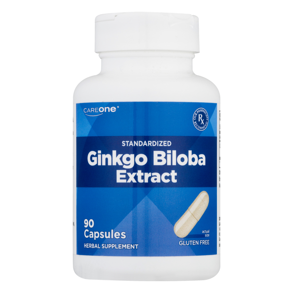 CareOne Gluten Free Ginkgo Biloba Extract Standardized Capsules