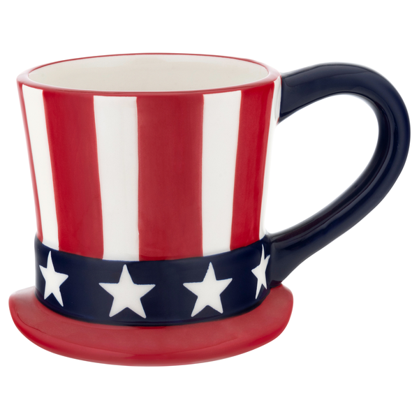 Smart Living Summer Shaped Mug Patriotic Hat