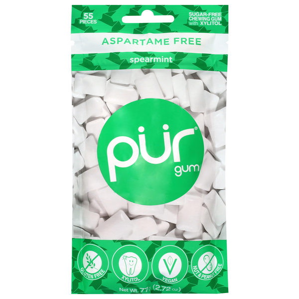 PUR Aspartame Free Spearmint Chewing Gum