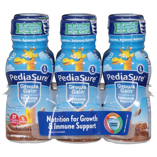 PediaSure Grow & Gain Chocolate Nutrition Shake - 6 pk