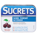 Sucrets Vapor Cherry Sore Throat & Cough Lozenges
