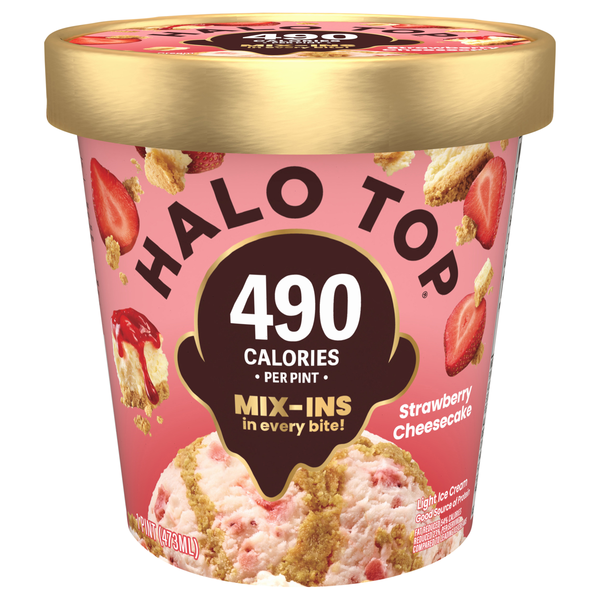 Halo Top Light Strawberry Cheesecake Ice Cream