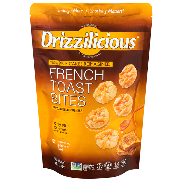 Drizzilicious Mini French Toast Bites Rice Cakes