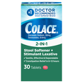 Colace 2-in-1 Stool Softener + Stimulant Laxative Tablets