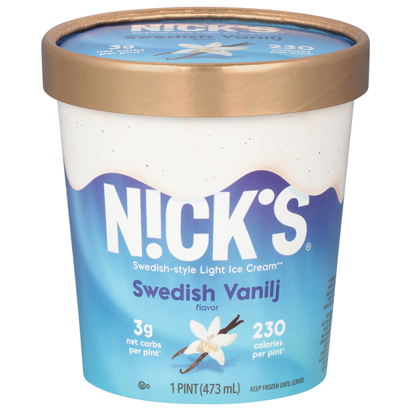 Save on Nick's SwedishStyle Keto Ice Cream Swedish Vanilj Light Order Online Delivery Giant