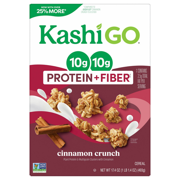 Kashi GO Protein + Fiber Cinnamon Crunch Cereal
