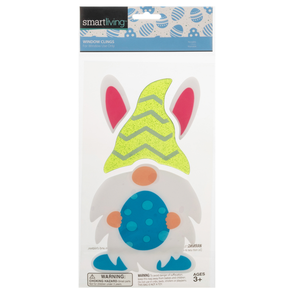 Smart Living Easter Window Clings Gnome