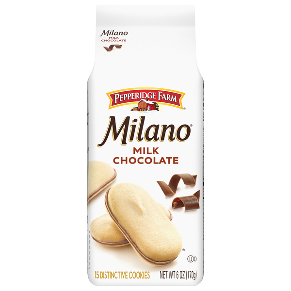 Pepperidge Farm Milano Milk Chocolate Sandwich Cookies - 15 ct