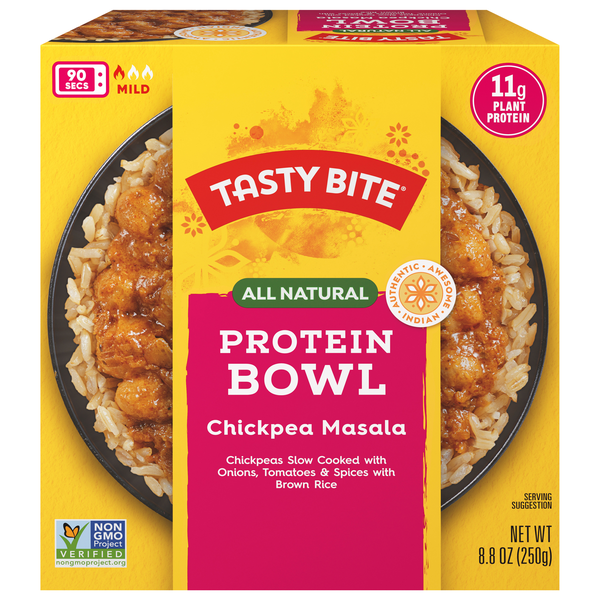 Tasty Bite All Natural 60 Second Mild Chickpea Masala Protein Bowl