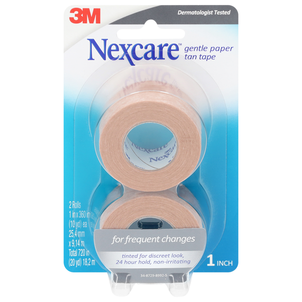 Nexcare Gentle Paper Tan Tape