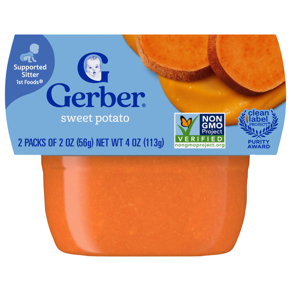Gerber Natural 1st Baby Food Sweet Potato - 2 ct