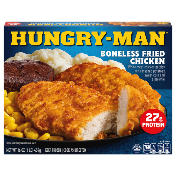 Hungry-Man Boneless Fried Chicken Protein Frozen Meal