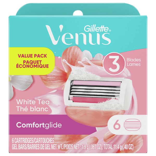 Save on Gillette Venus ComfortGlide Razor White Tea 3 Blade Order