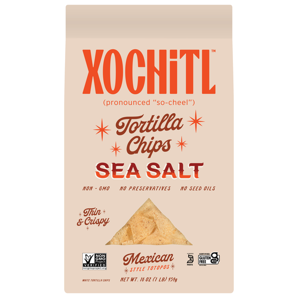 Xochitl Gluten Free Salted Mexican Style White Sea Salt Corn Chips