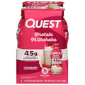 Quest Strawberry 45g Protein Milkshakes - 4 pk