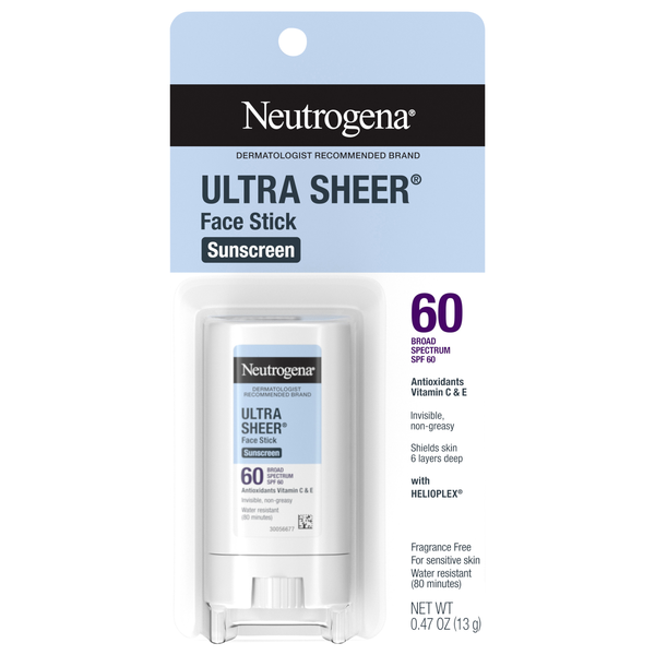 Neutrogena Ultra Sheer SPF 60 Face Stick Sunscreen