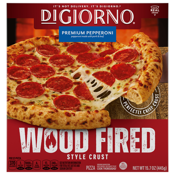 DiGiorno Wood Fired Crust Premium Pepperoni Pizza Frozen