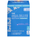 Red Bull The Sea Blue Edition Sugar Free Juneberry Energy Drink - 4 pk