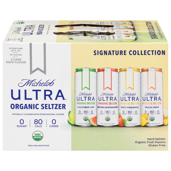 Michelob Ultra Seltzer Signature Collection Organic - 12 pk