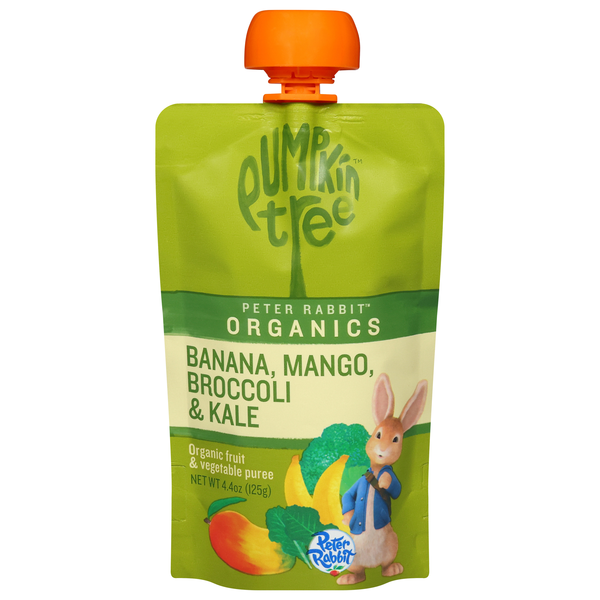 Pumpkin Tree Peter Rabbit Organics Banana Mango Broccoli & Kale Puree