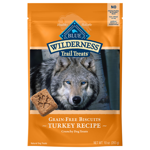 BLUE Wilderness Natural Grain Free Turkey Recipe Crunchy Dog Treats