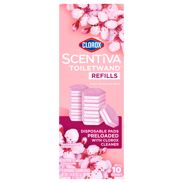 Clorox Scentiva Cherry Blossom & Peach ToiletWand Refills