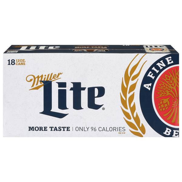 Miller Lite Pilsner Beer - 18 pk
