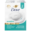 Dove Sensitive Skin Fragrance Free Beauty Soap Bar - 2 ct