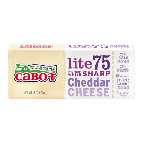 Save on Cabot Vermont Cheese Cheddar White 75 Less Fat Order Online