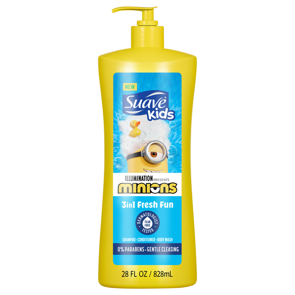 Suave Kids Minions 3-In-1 Shampoo Conditioner & Body Wash